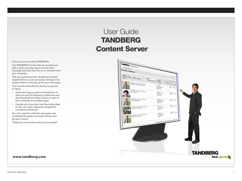 TANDBERG Content Server None user guide