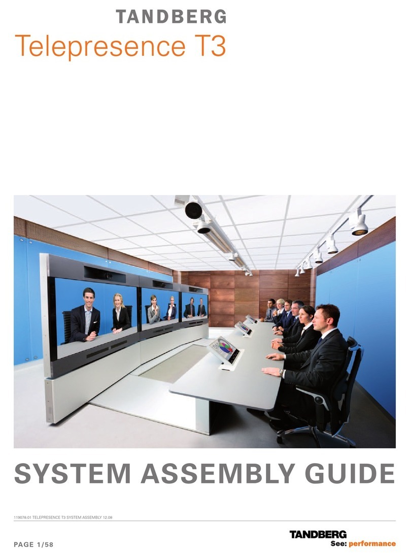 TANDBERG Telepresence T3 Assembly guide