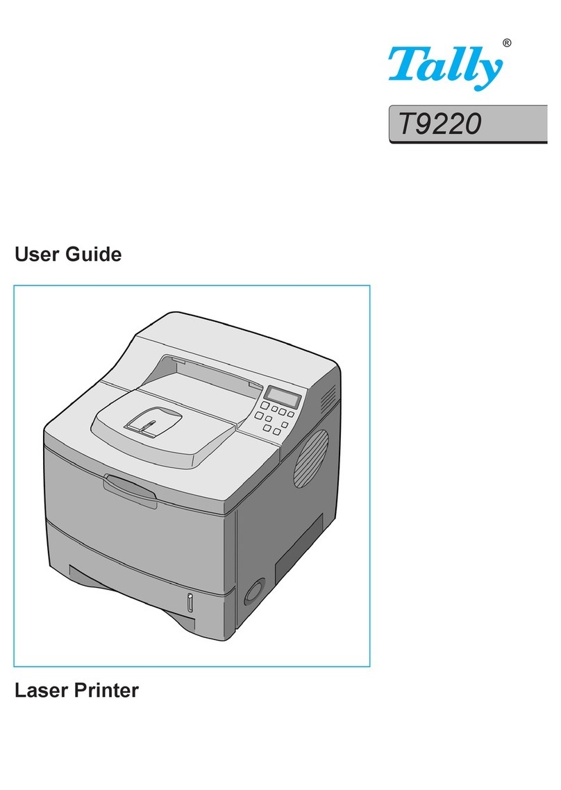 Tally Tally Mono Laser T9220 User manual Tally Tally Mono Laser T9220 User manual