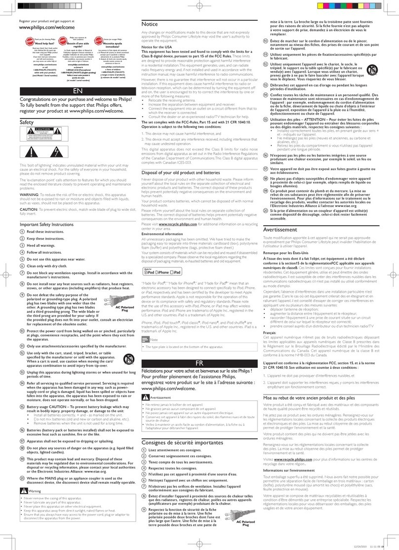 Philips DS3500/37 User manual