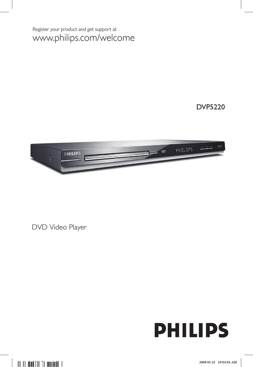 Philips DVP5220X/74 manual