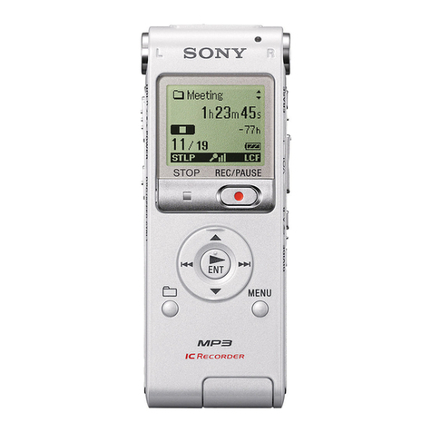 Sony ICD-UX200WHT - Digital Flash Voice Recorder User manual
