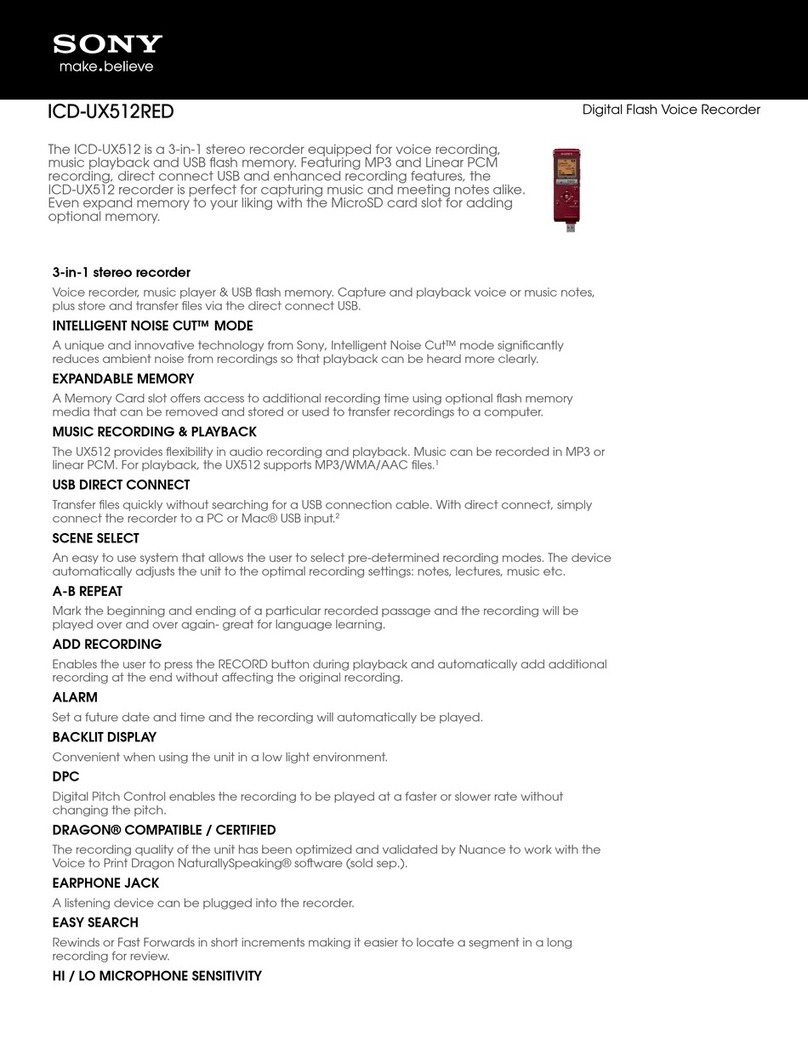 Sony ICD-UX512RED User manual Sony ICD-UX512RED User manual