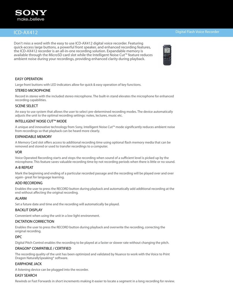 Sony ICD-AX412 User manual