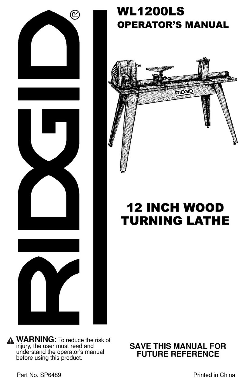 RIDGID WL1200LS1 Operator's manual