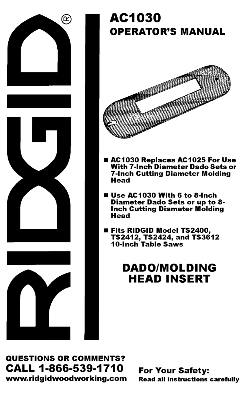 RIDGID AC1030 User manual