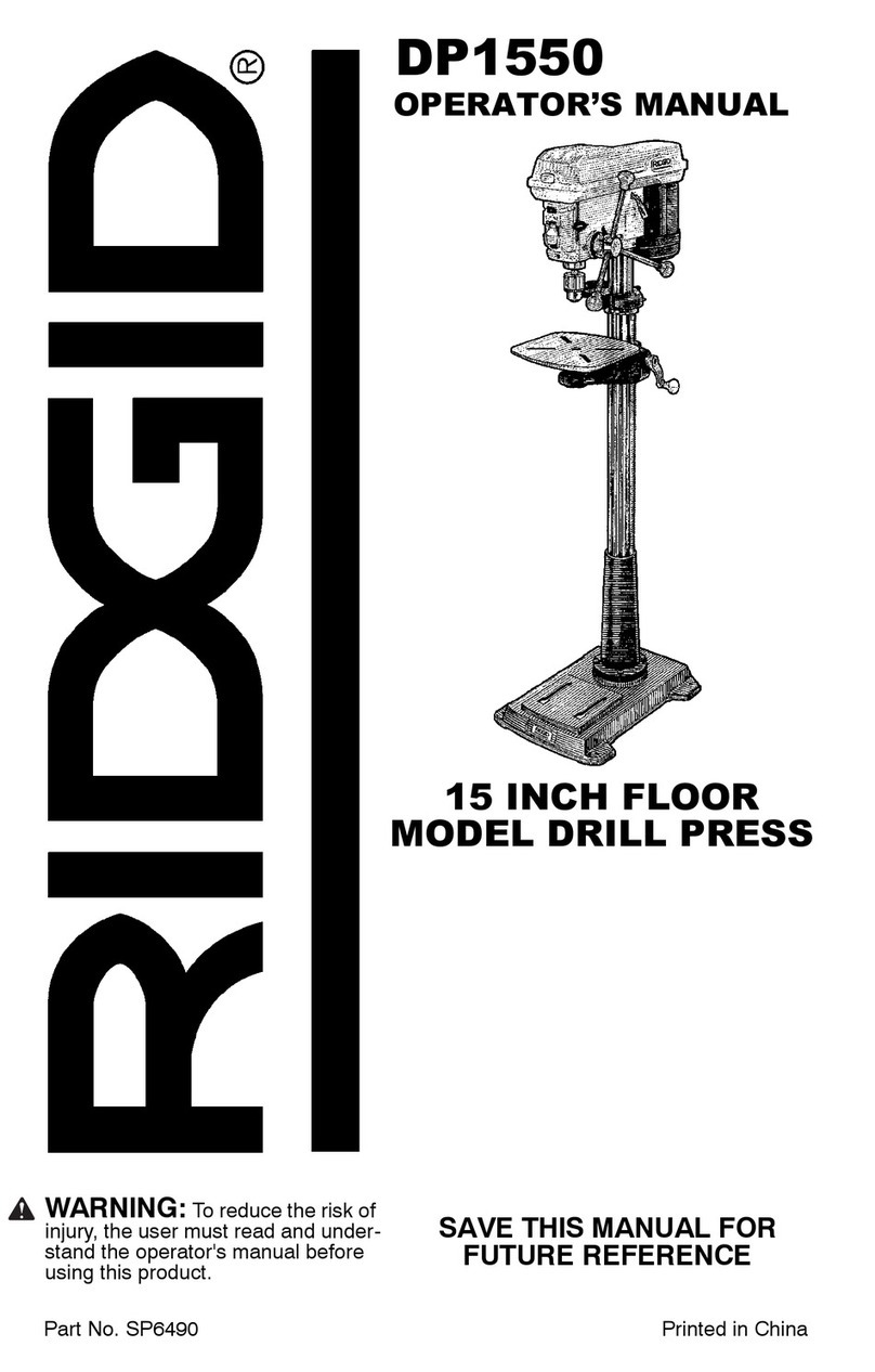 RIDGID SP6490 Operator's manual