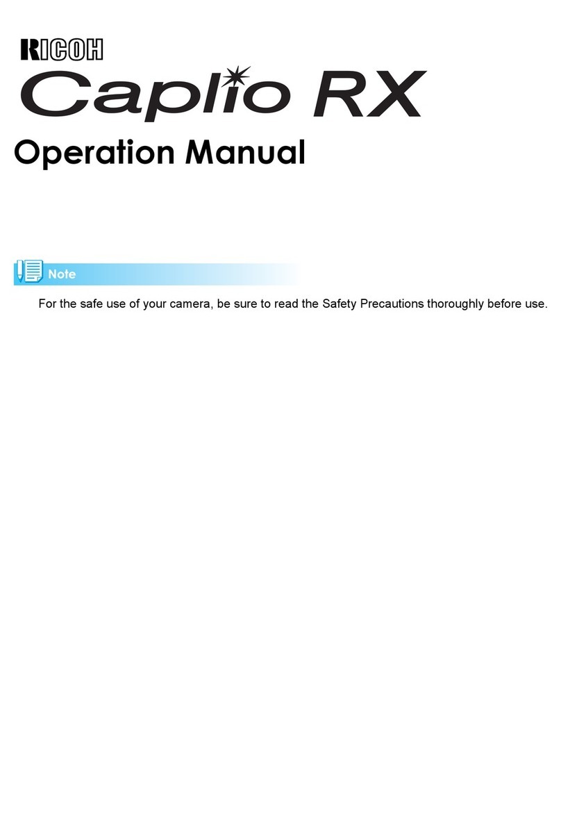 Ricoh Caplio RX User manual
