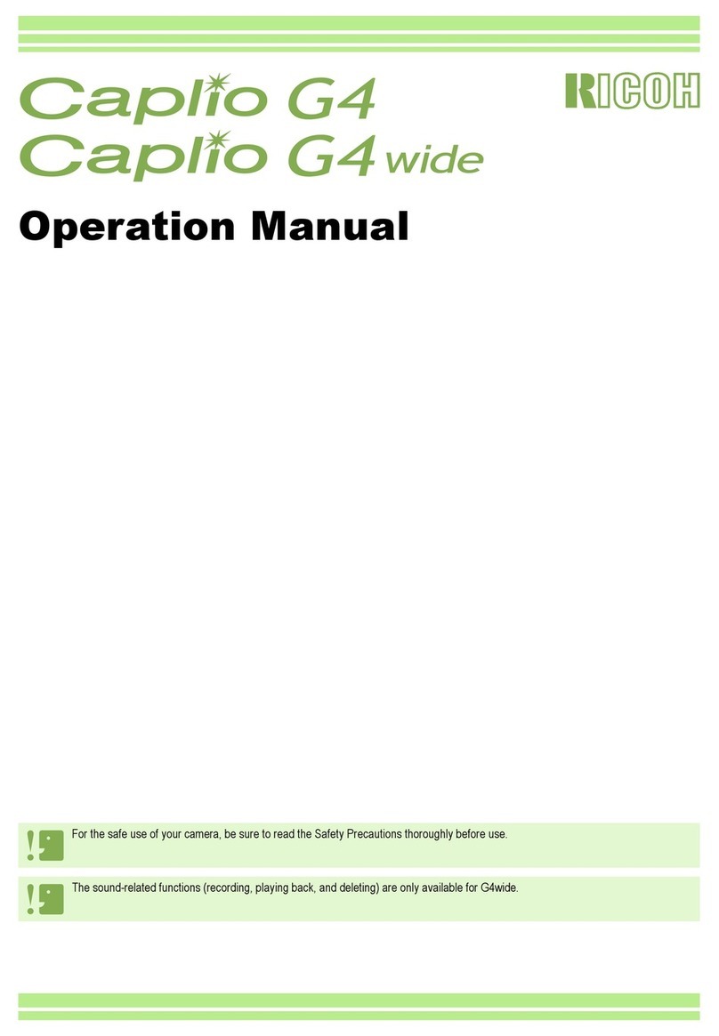Ricoh Caplio G4 User manual