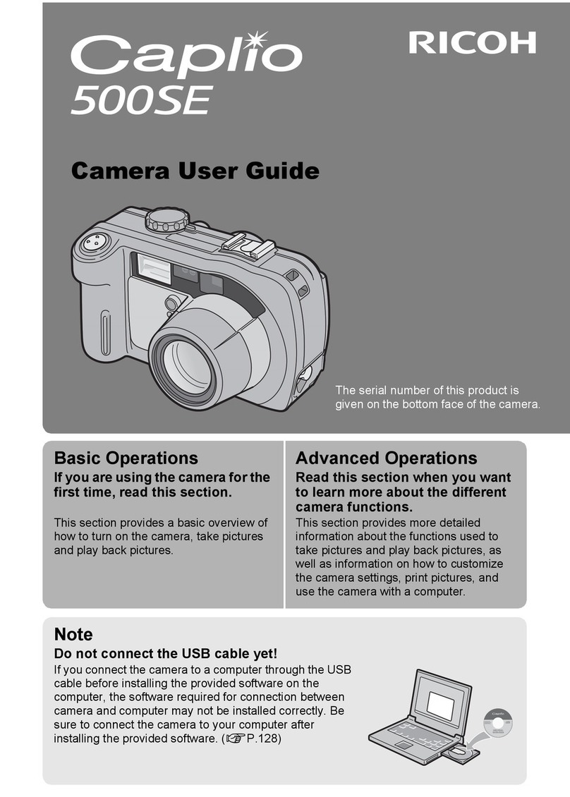 Ricoh Caplio 500SE User manual