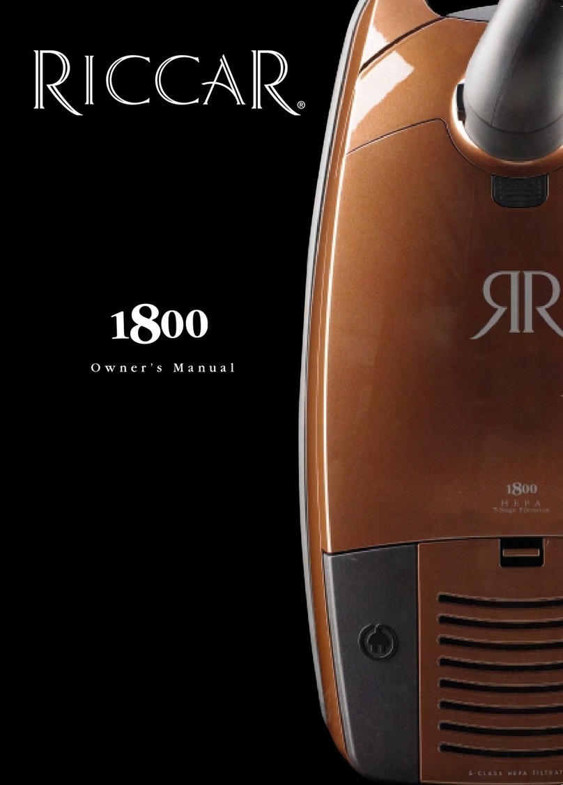 Riccar 1800 owner's manual