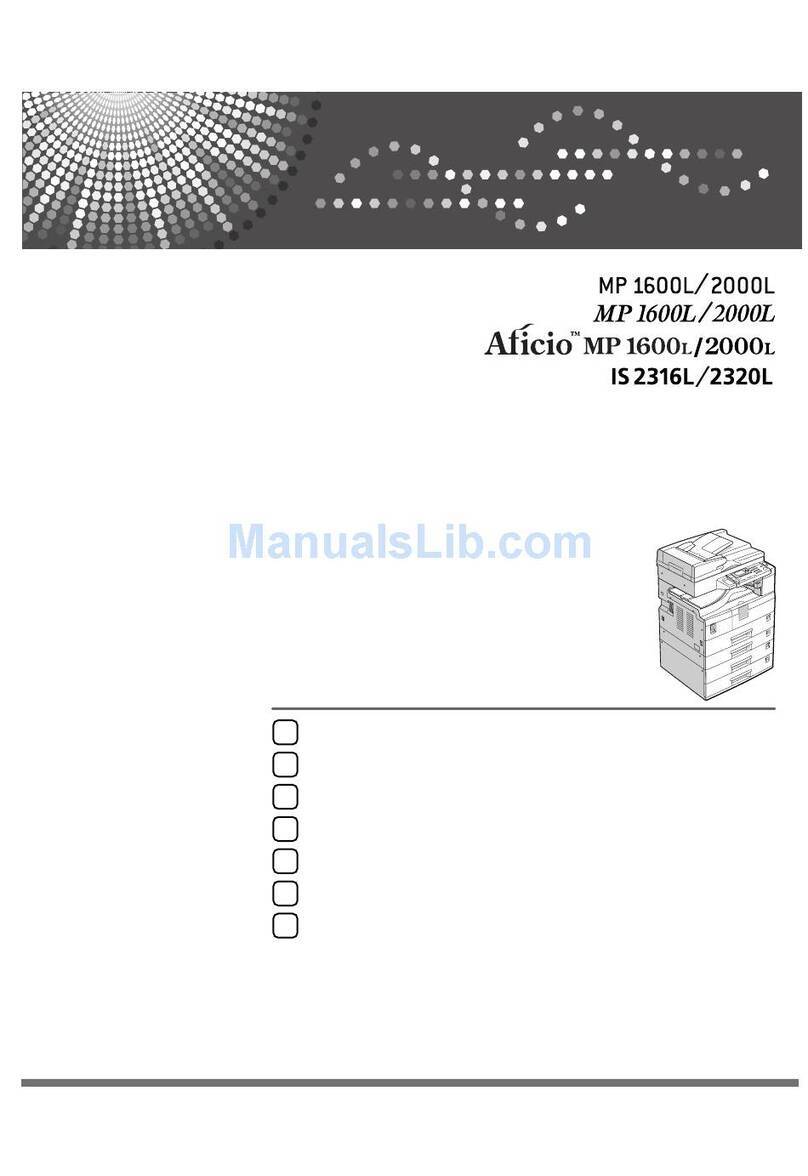 Ricoh Aficio IS2316L/2320l User manual