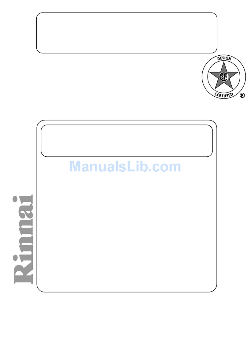 Rinnai FS35ETRBL/US Specification sheet Rinnai FS35ETRBL/US Specification sheet
