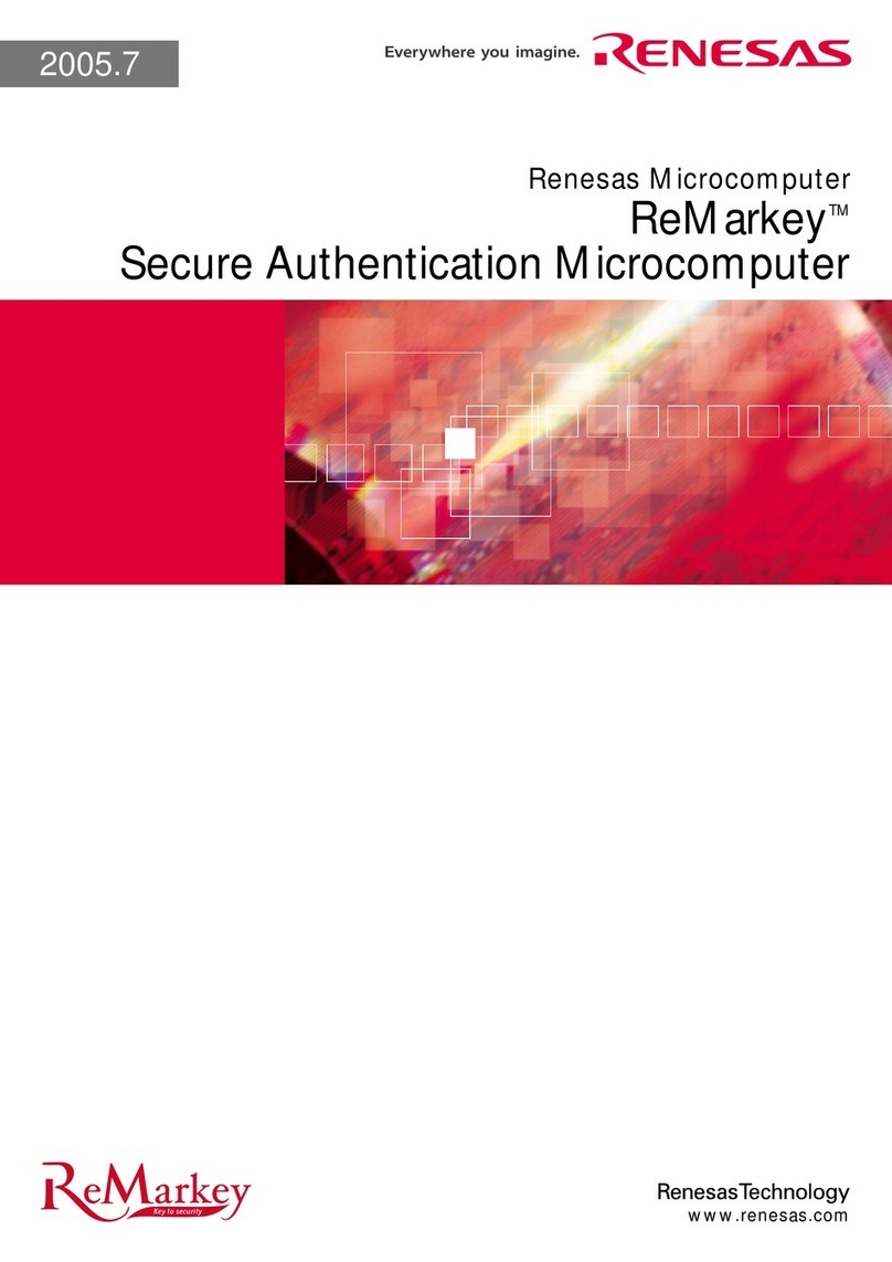 Renesas ReMarkey R5H30101 User manual