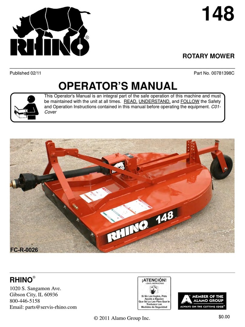 RHINO 148 User manual