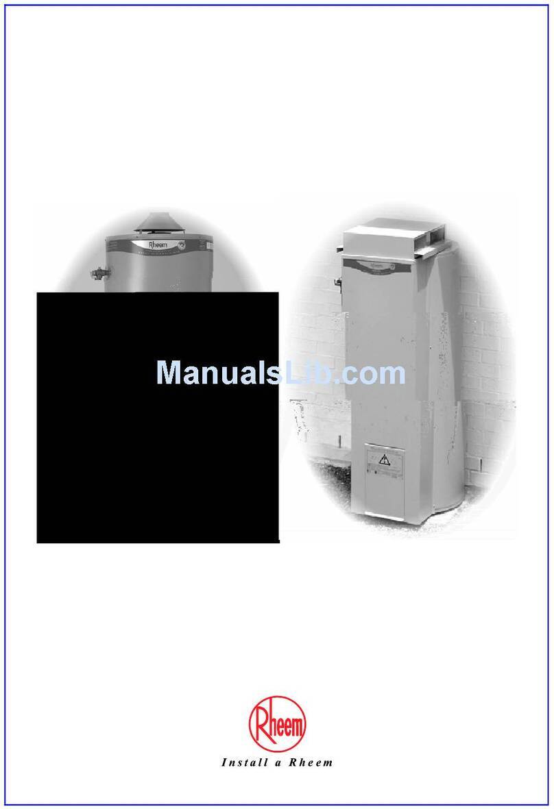 Rheem 260 Litre Instruction Manual