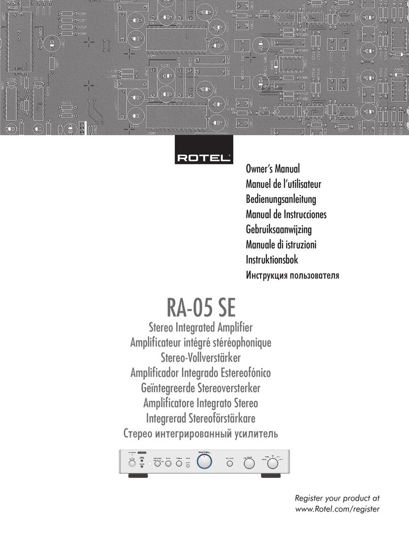 Rotel RA-05 SE User manual
