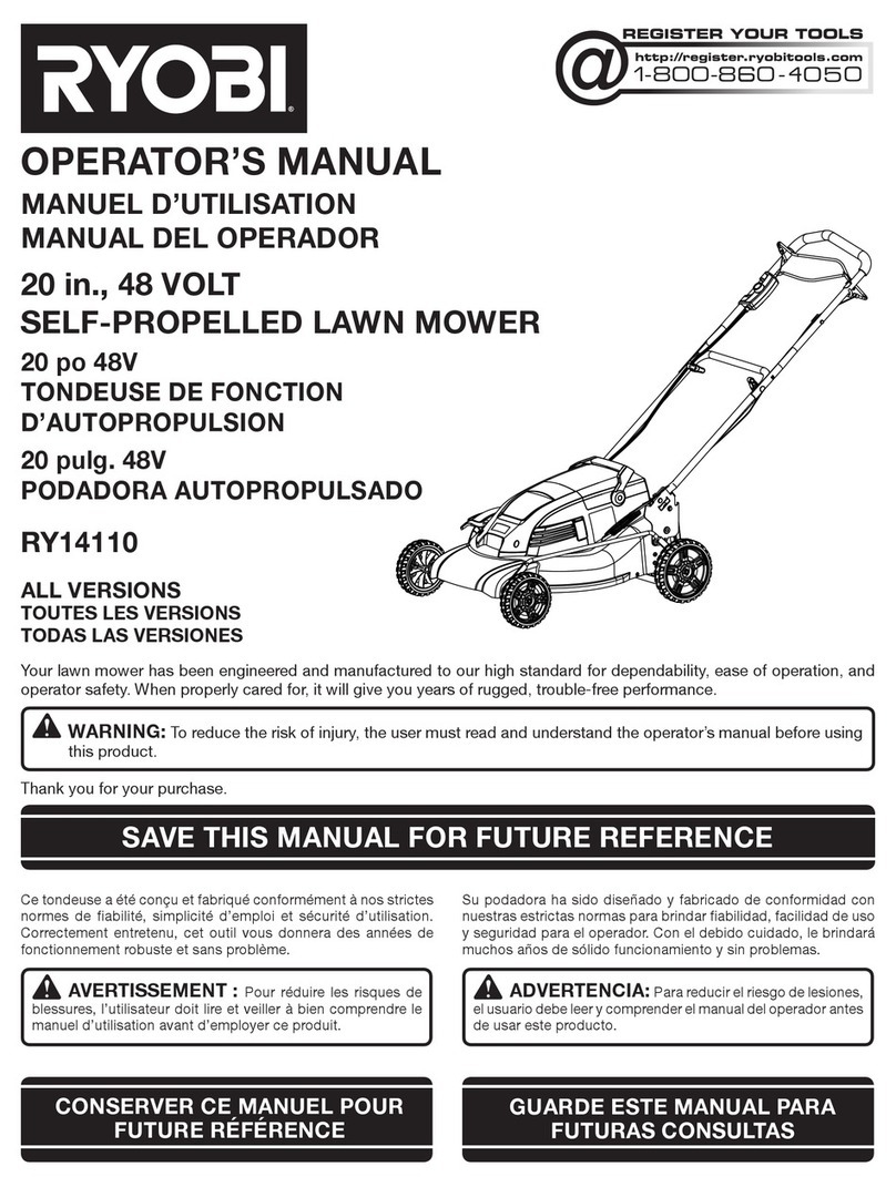 Ryobi RY14110 Operator's manual Ryobi RY14110 Operator's manual