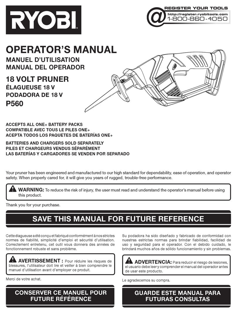 Ryobi P560 User manual Ryobi P560 User manual
