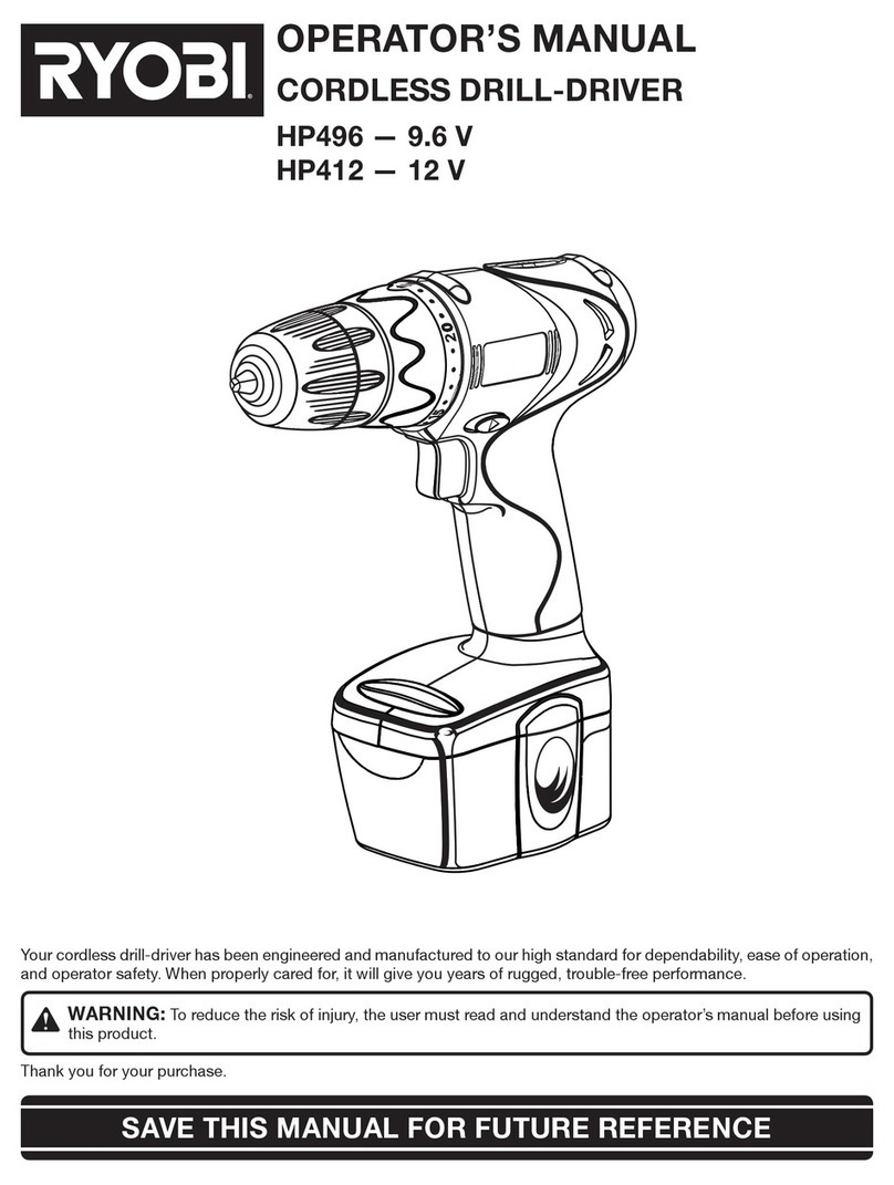Ryobi HP512K Operator's manual