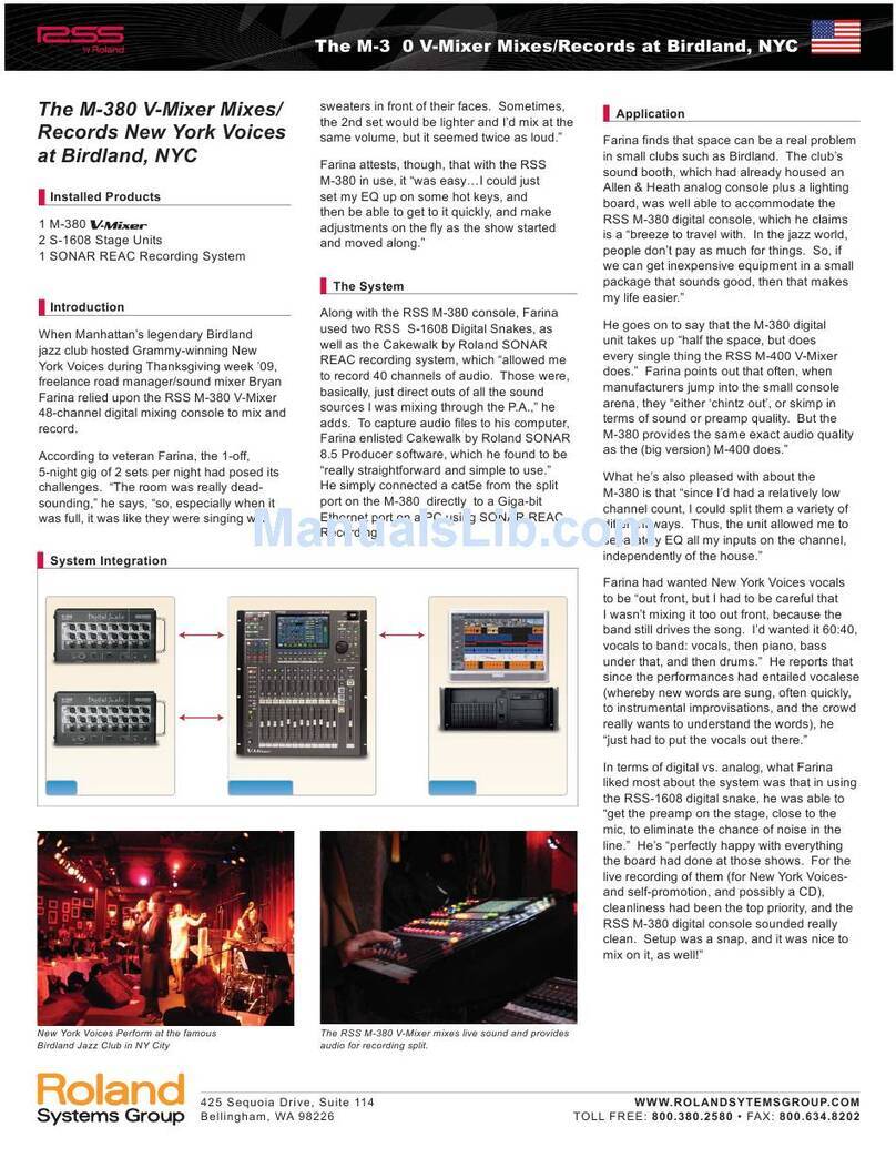 RSS Digital Snake S-1608 Review guide