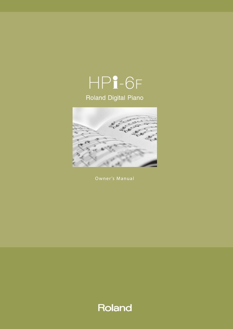 Roland HPi-6F User manual