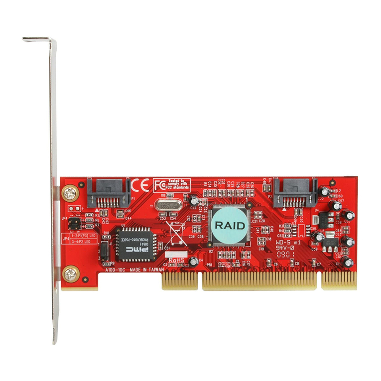 Rosewill SATA 150 RAID 2 Port PCI Host RC201 User manual