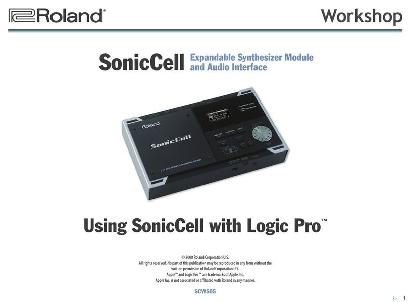Roland SonicCell Instruction manual