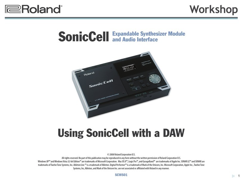 Roland SonicCell SCWS02 Instruction manual