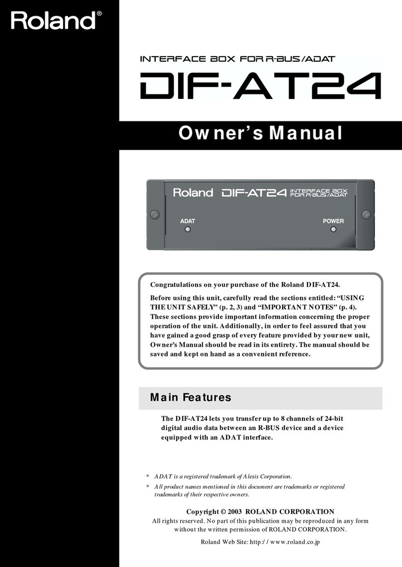 Roland DIF-AT24 owner's manual