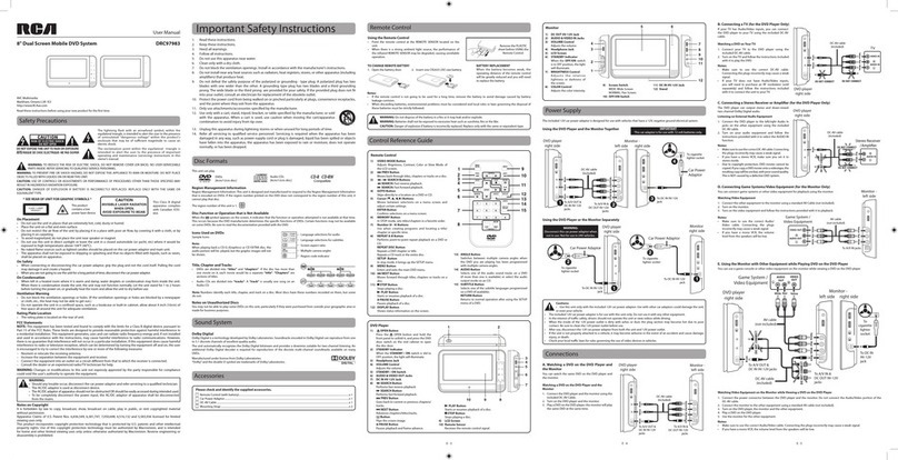 RCA DRC97983 User manual