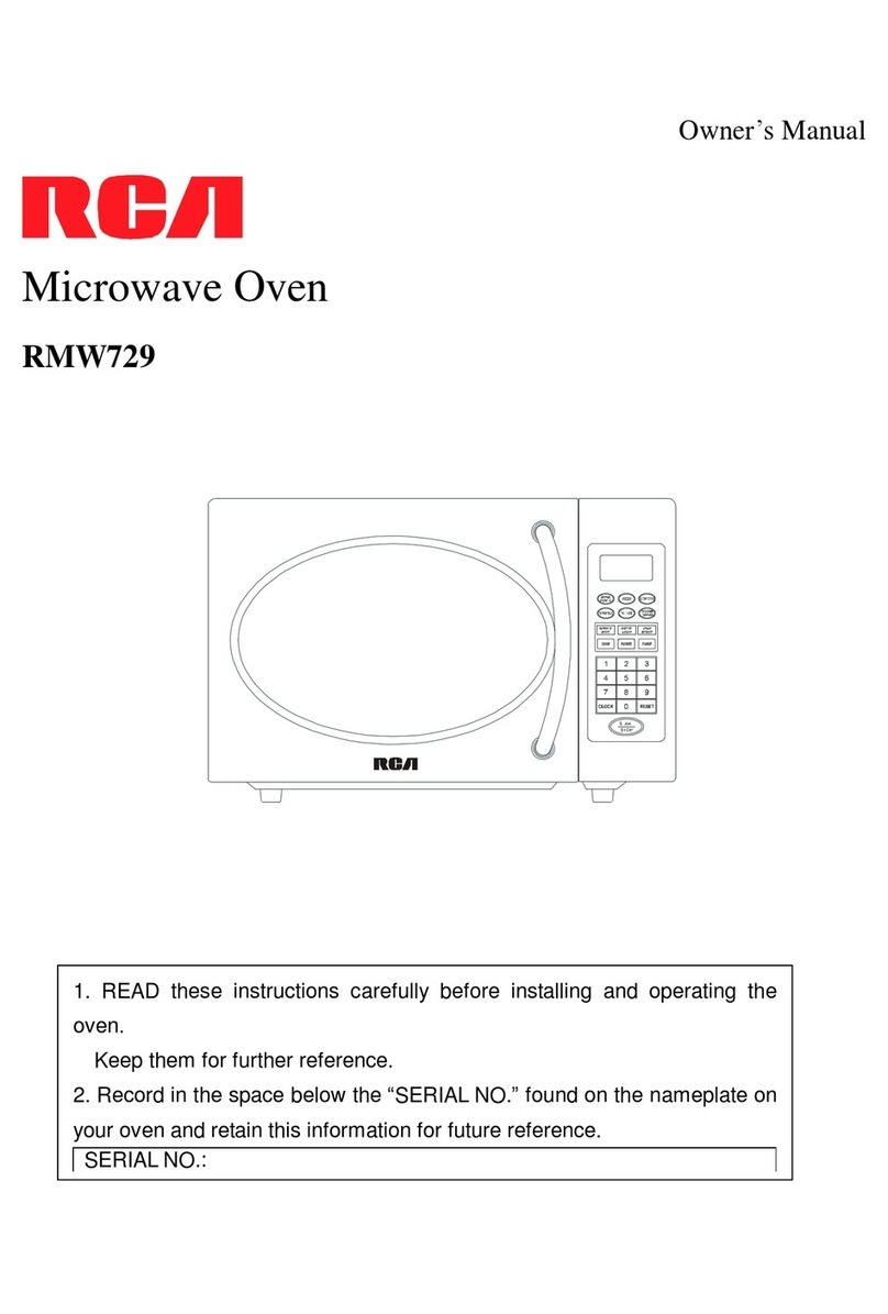 RCA RMW729 User manual