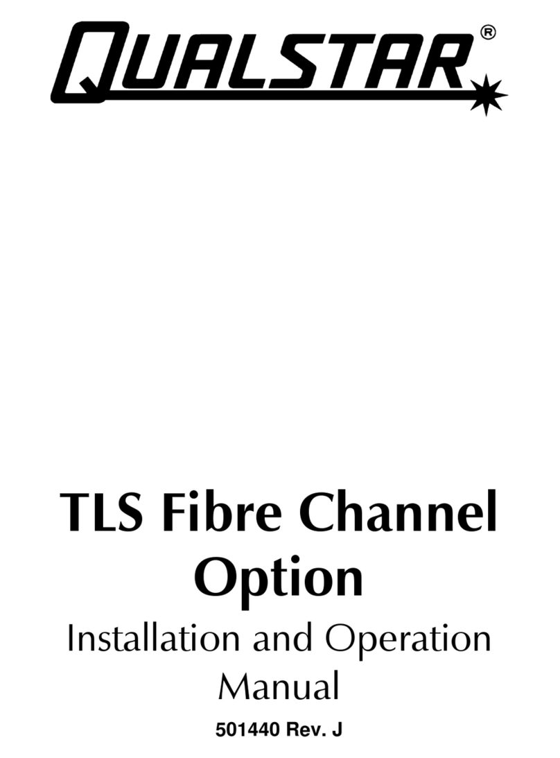 Qualstar 501440 Rev. G Installation and operation manual Qualstar 501440 Rev. G Installation and operation manual