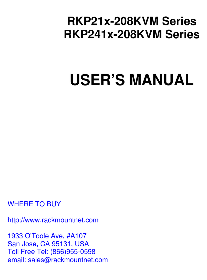 Rackmount RKP21x-208KVM Series User manual