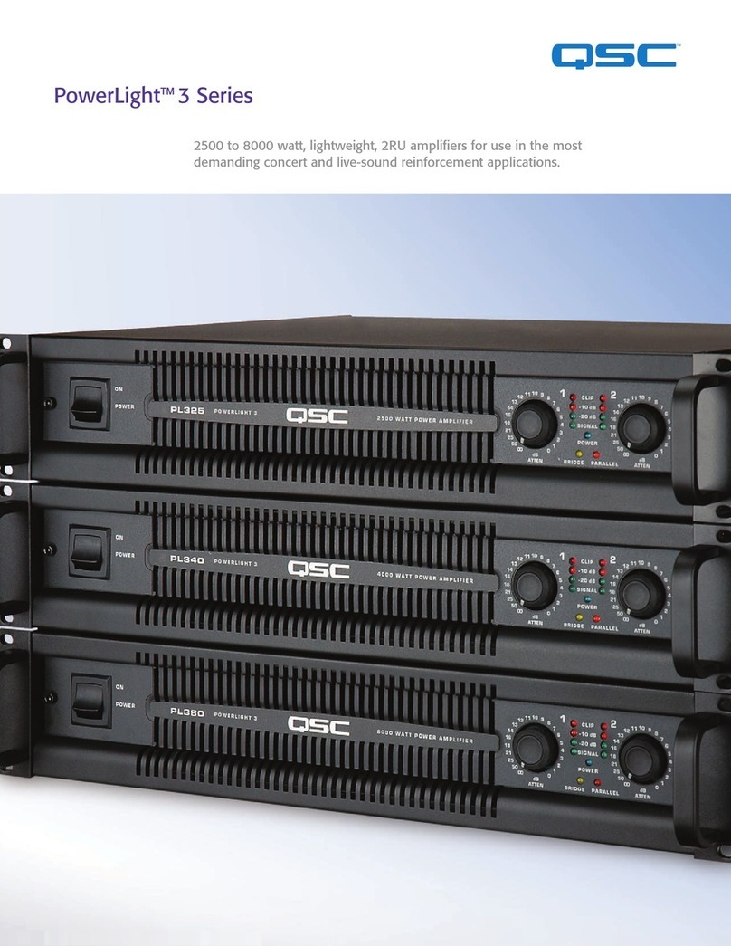QSC PowerLight PL325 User manual