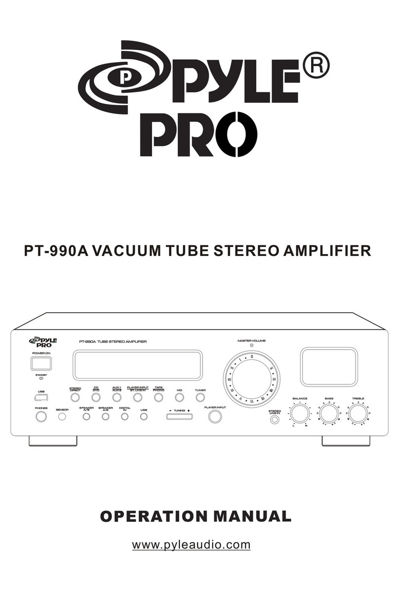 Pyle Pro PT-990A User manual