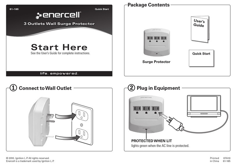 Enercell Enercell 61-185 quick start guide Enercell Enercell 61-185 quick start guide