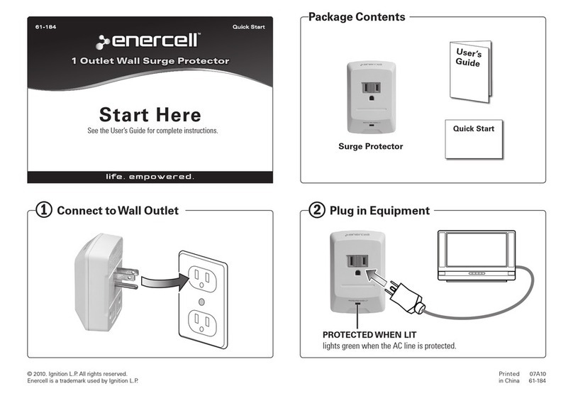 Enercell Enercell 61-184 quick start guide Enercell Enercell 61-184 quick start guide