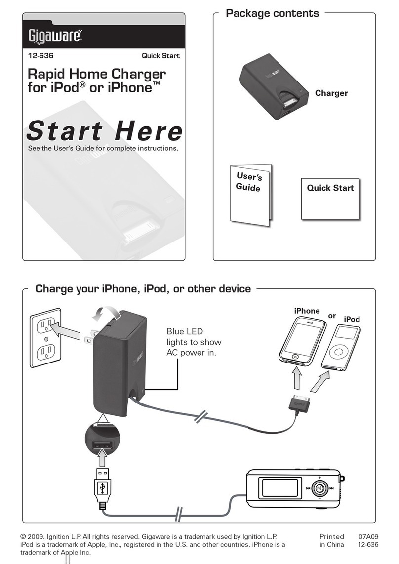 Gigaware Gigaware 12-636 quick start guide