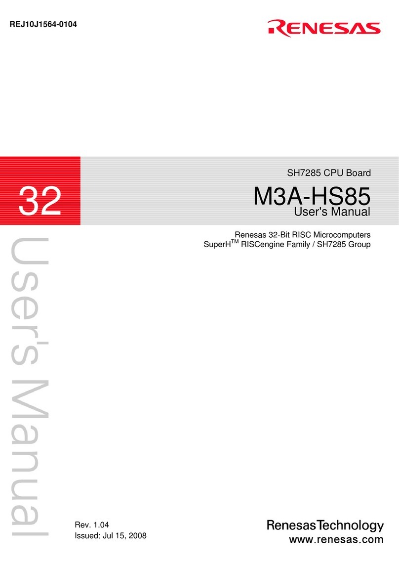 Renesas M3A-HS85 User manual