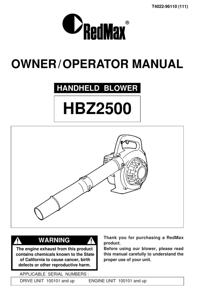 RedMax HBZ2500 Owner's manual