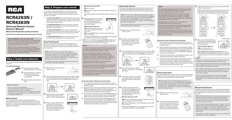 RCA RCR4283N User manual