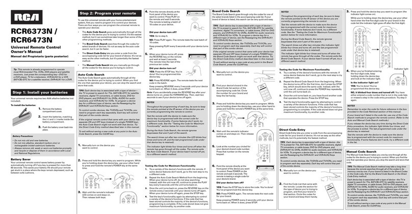 RCA RCR6373N User manual