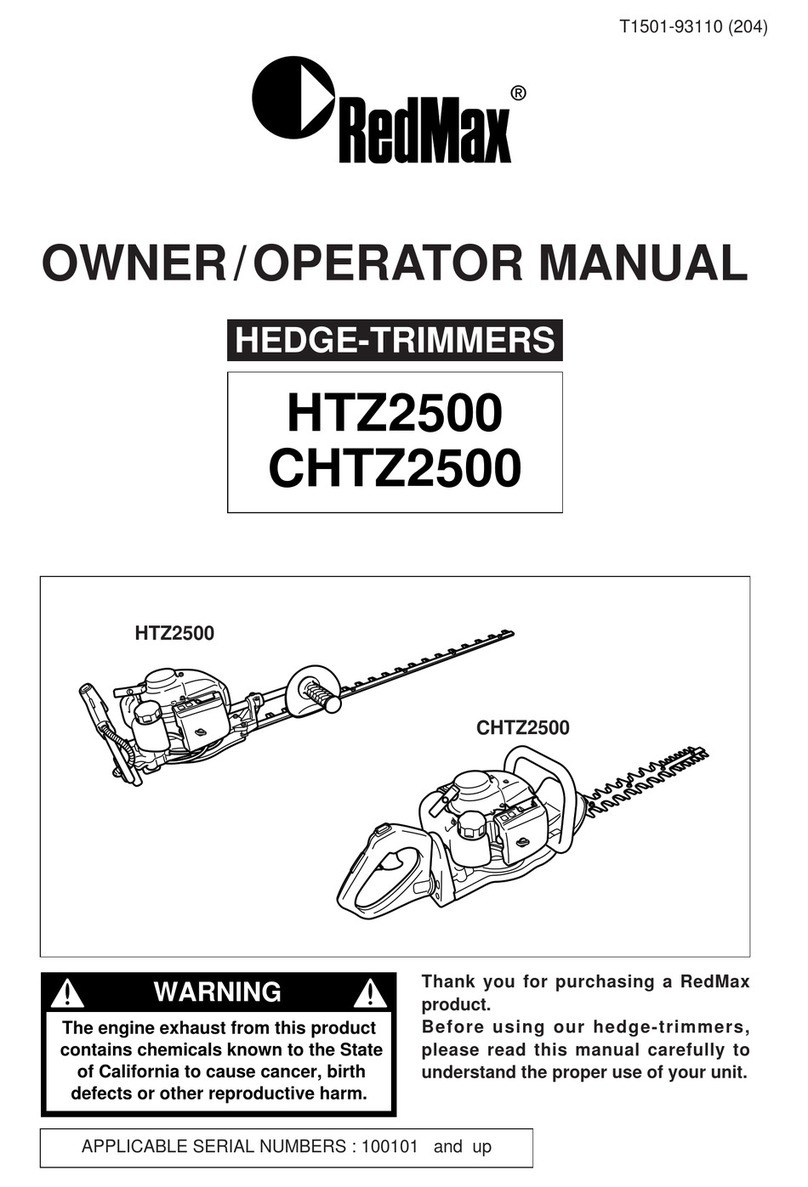 RedMax CHTZ2500 Owner's/operator's manual