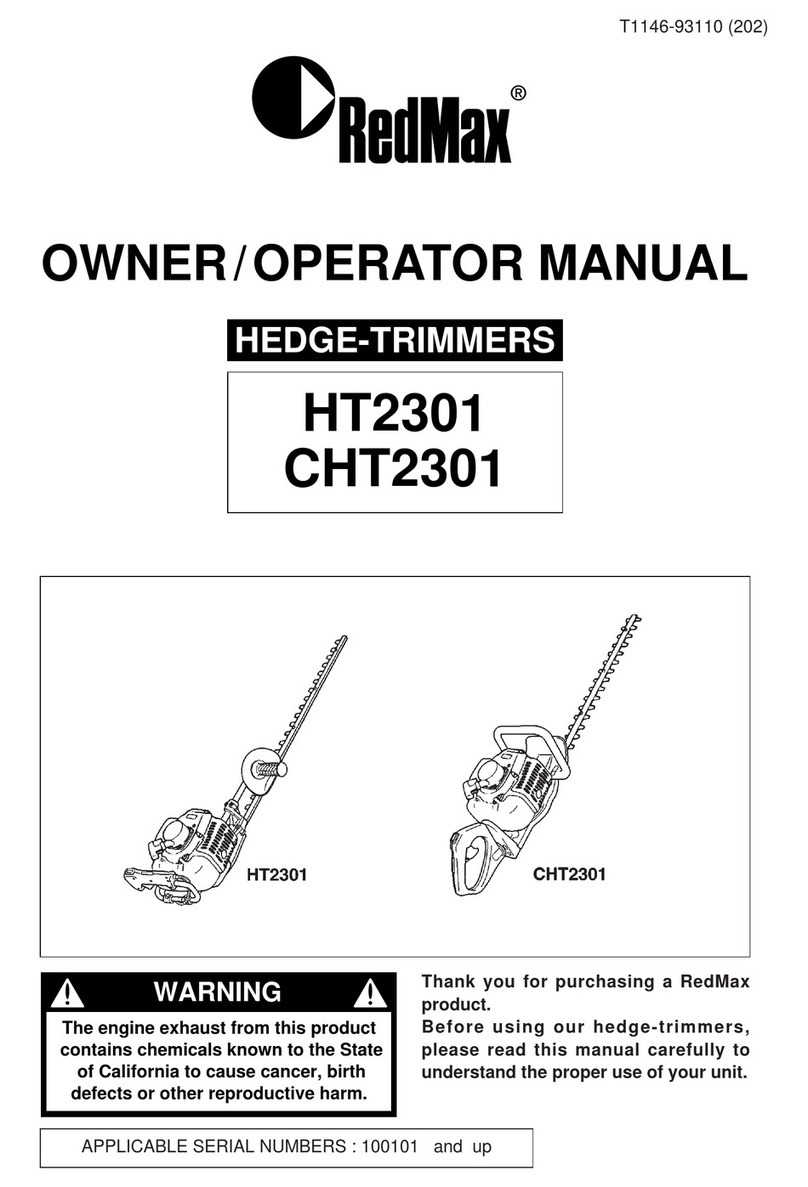 RedMax CHT2301 Owner's/operator's manual