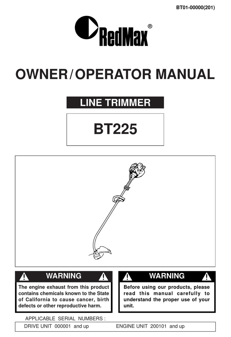 RedMax BT225 Owner's/operator's manual