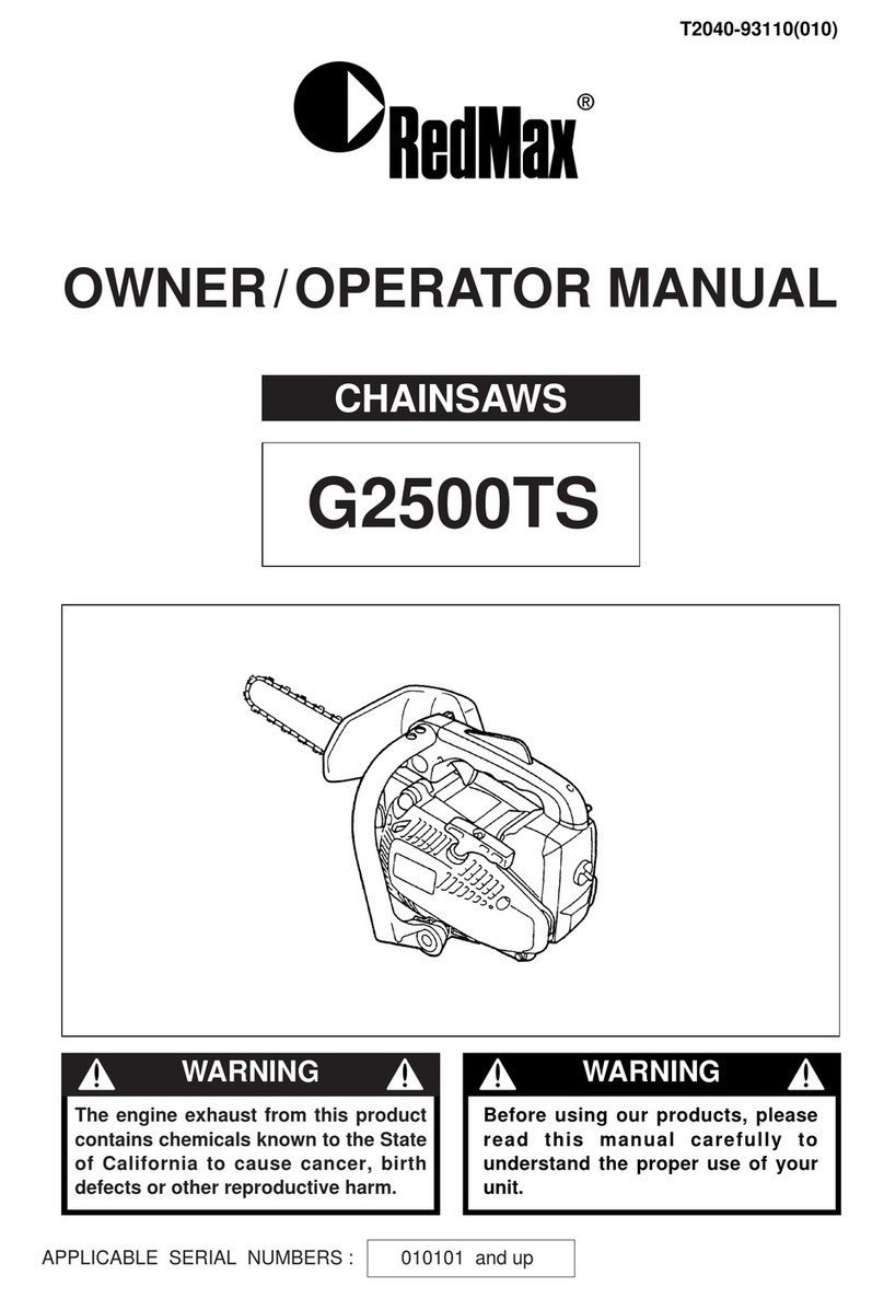 RedMax G2500TS Owner's/operator's manual