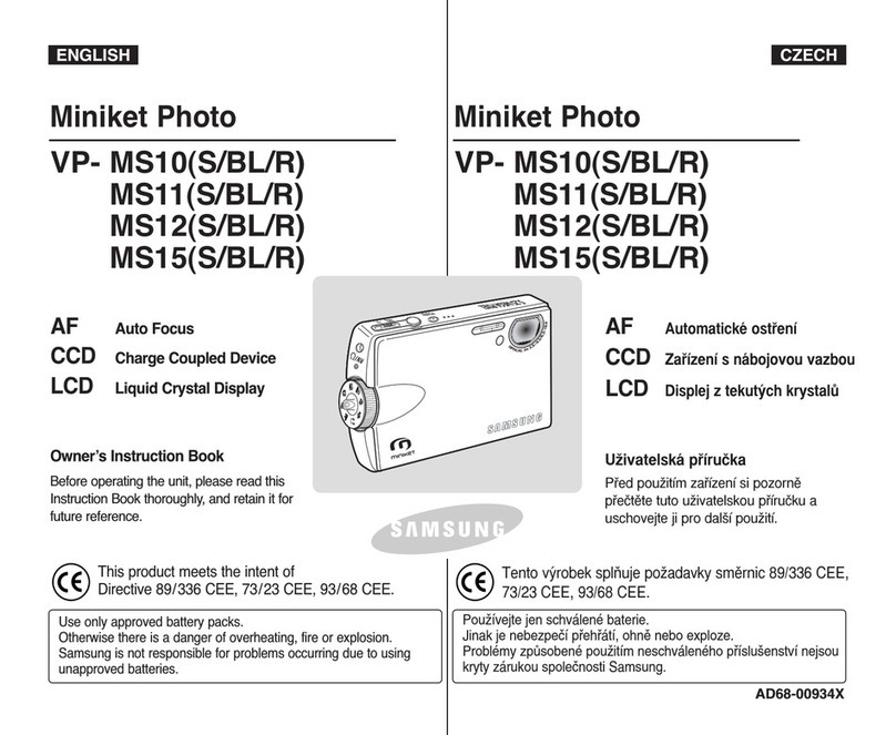 Samsung VP - MS10(BL) Instruction book