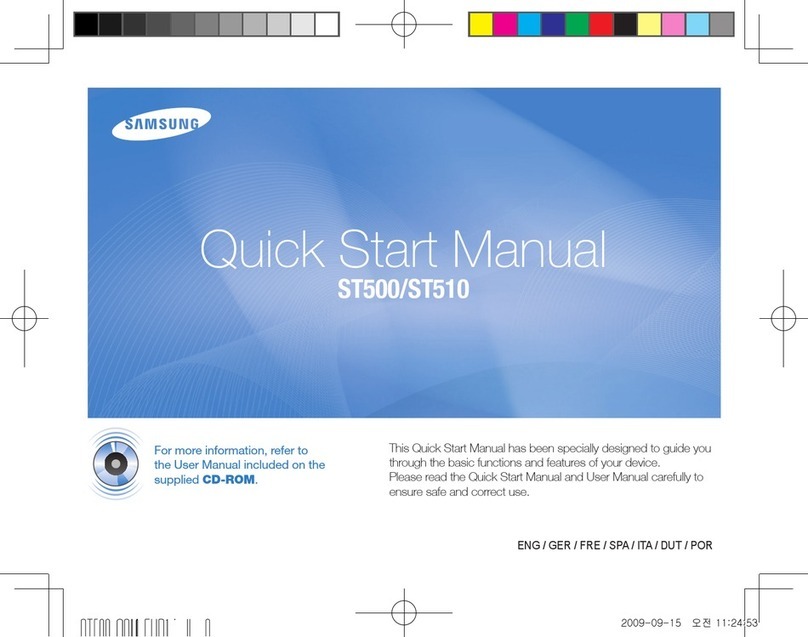 Samsung ST510 Instruction manual Samsung ST510 Instruction manual