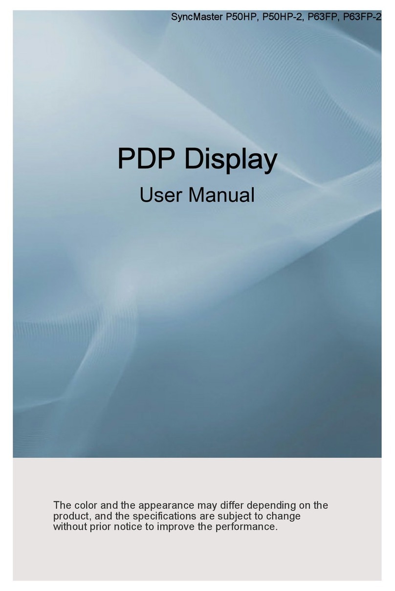 Samsung P50HP - SyncMaster - 50" Plasma Panel user manual
